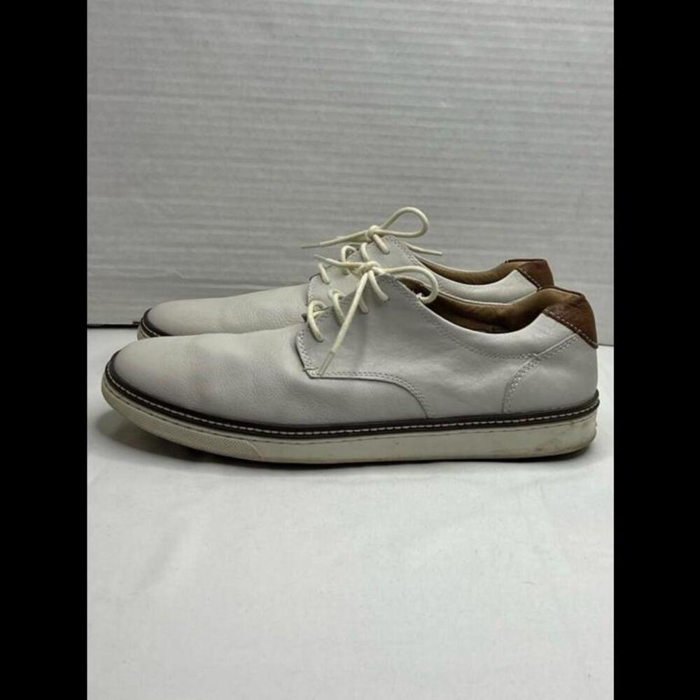 Johnston & Murphy Leather Upper White Casual Shoes Mens Sz 12